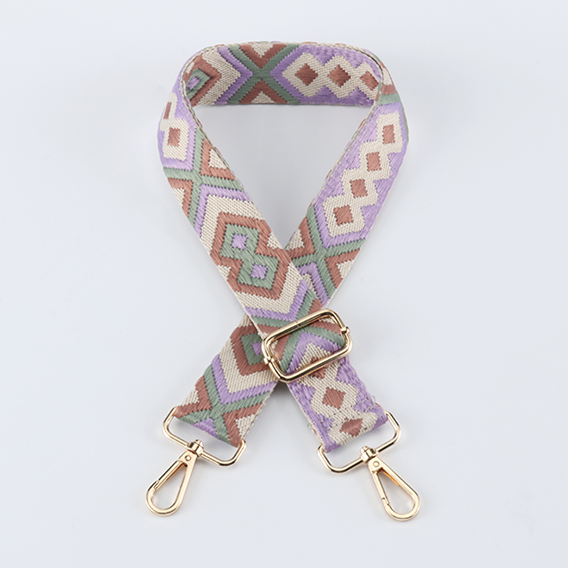 Symmetrical Graphic Textured Shoulder Strap