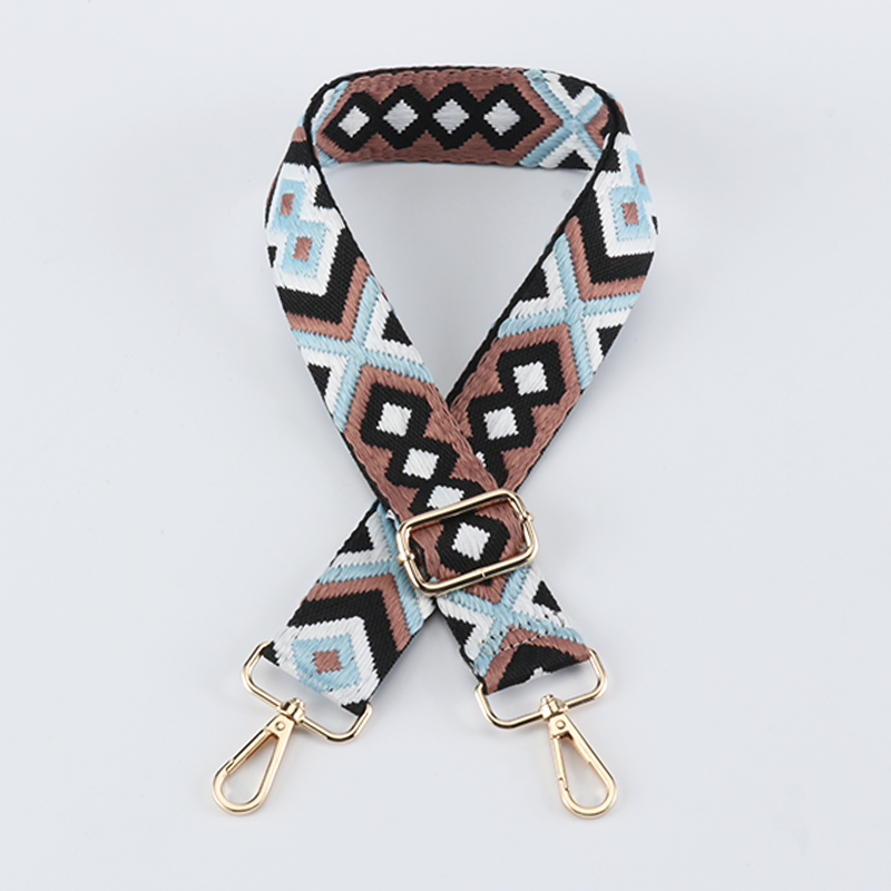 Symmetrical Graphic Textured Shoulder Strap