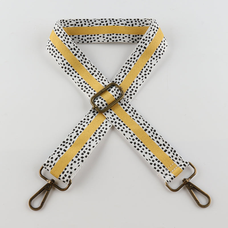 Colorful Spotted Printed Bronze Buckle Shoulder Straps