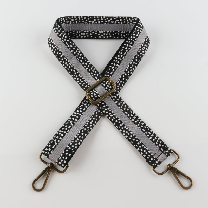 Colorful Spotted Printed Bronze Buckle Shoulder Straps