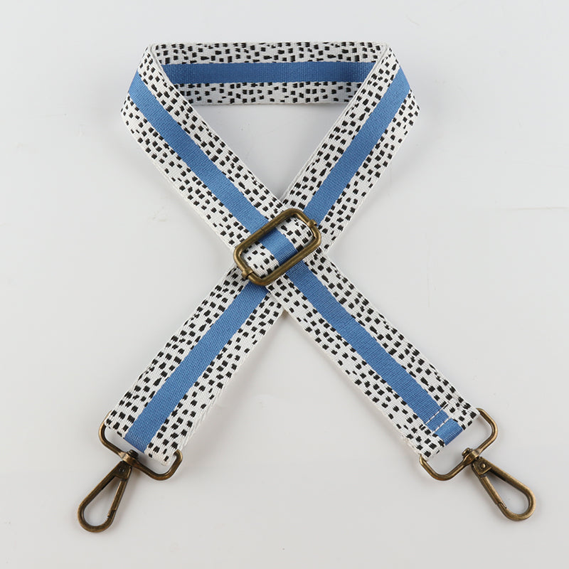 Colorful Spotted Printed Bronze Buckle Shoulder Straps