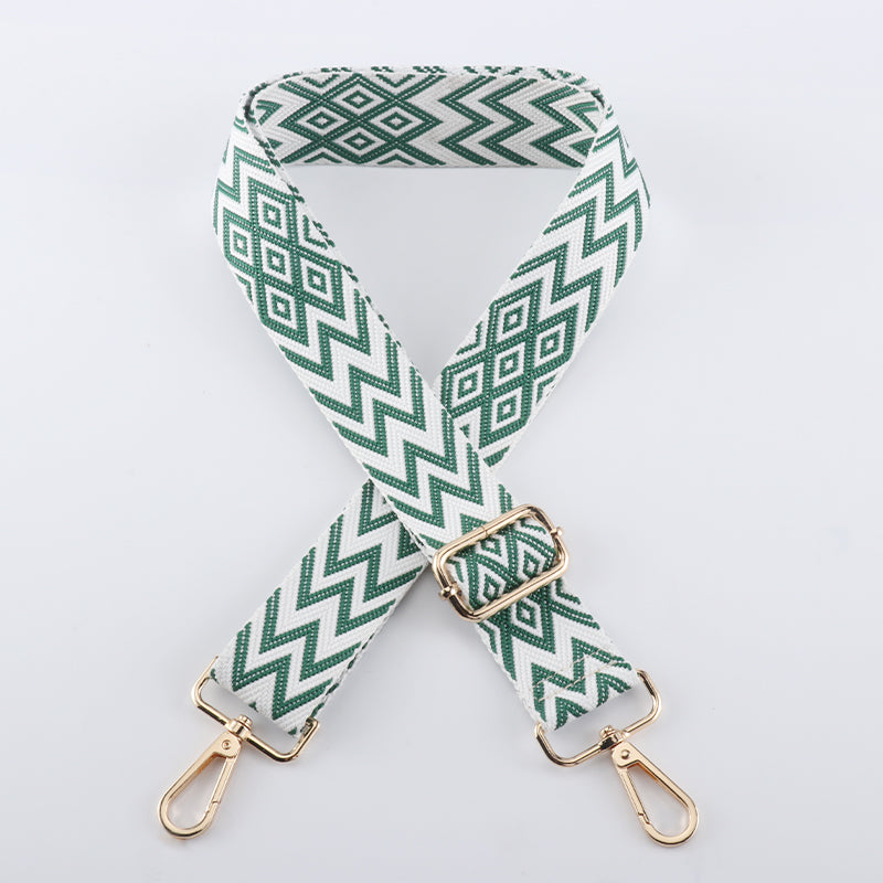 Colorful W Letter Textured Bag Strap
