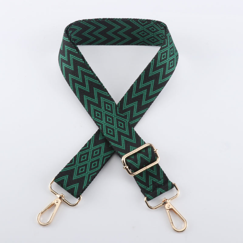 Colorful W Letter Textured Bag Strap
