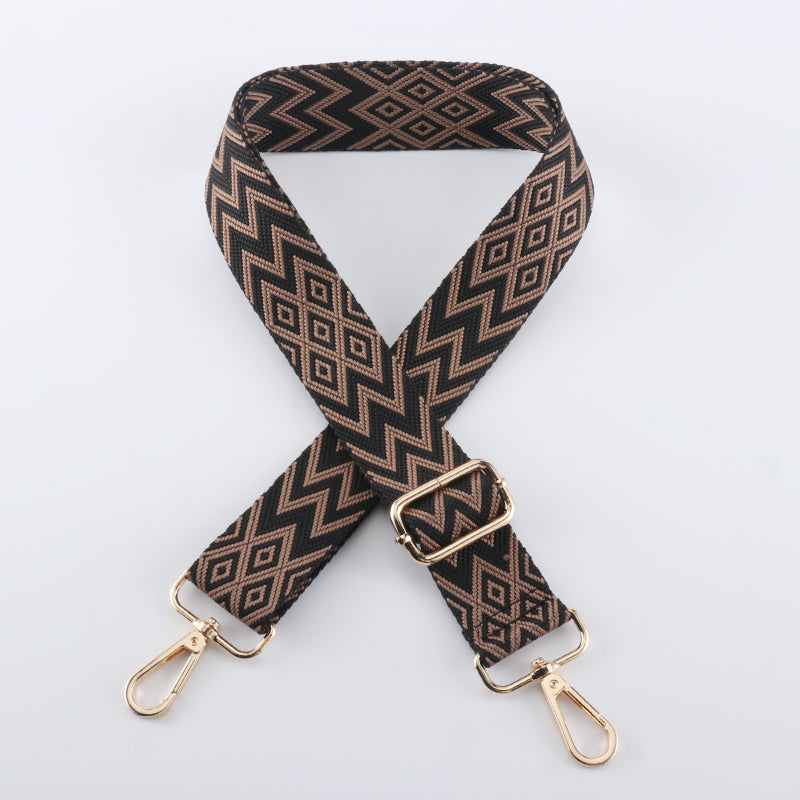 Colorful W Letter Textured Bag Strap