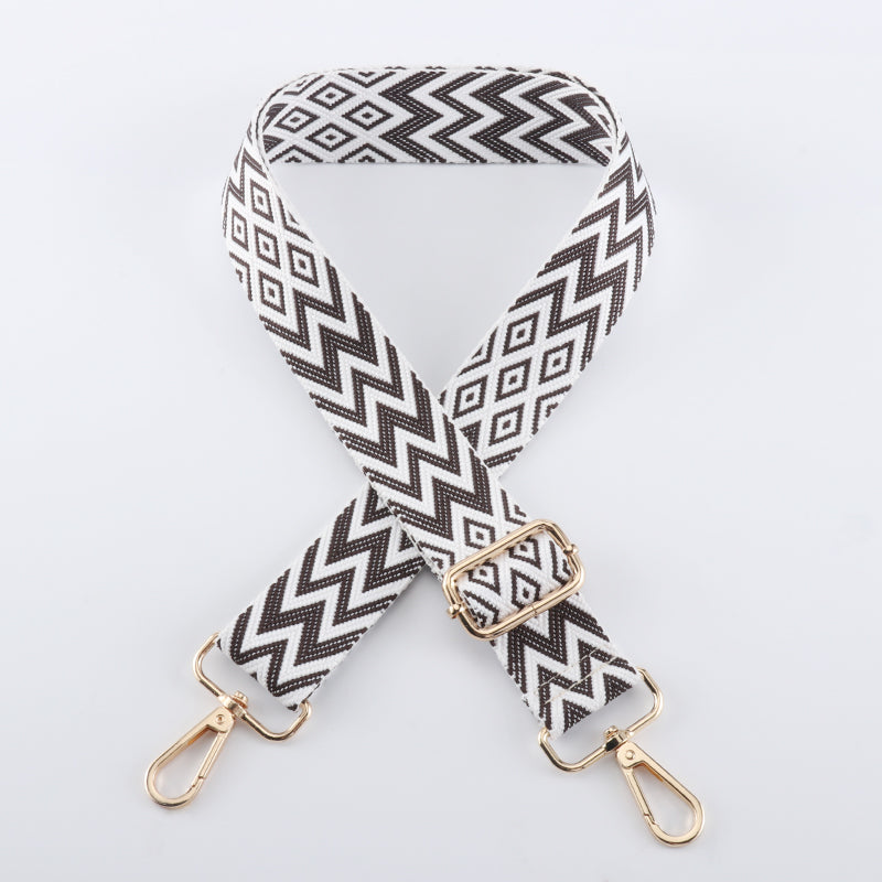 Colorful W Letter Textured Bag Strap