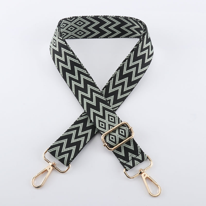 Colorful W Letter Textured Bag Strap