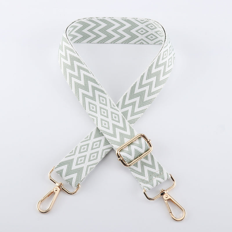 Colorful W Letter Textured Bag Strap