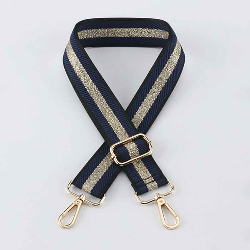 Gold Silk Sandwich Solid Color Bag Strap