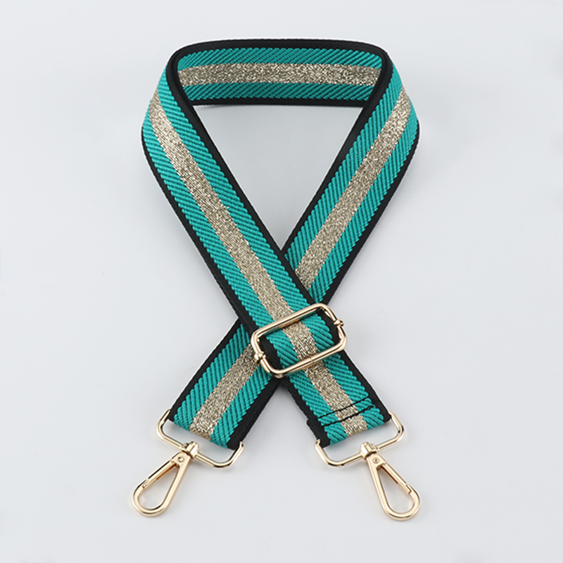 Gold Silk Sandwich Solid Color Bag Strap