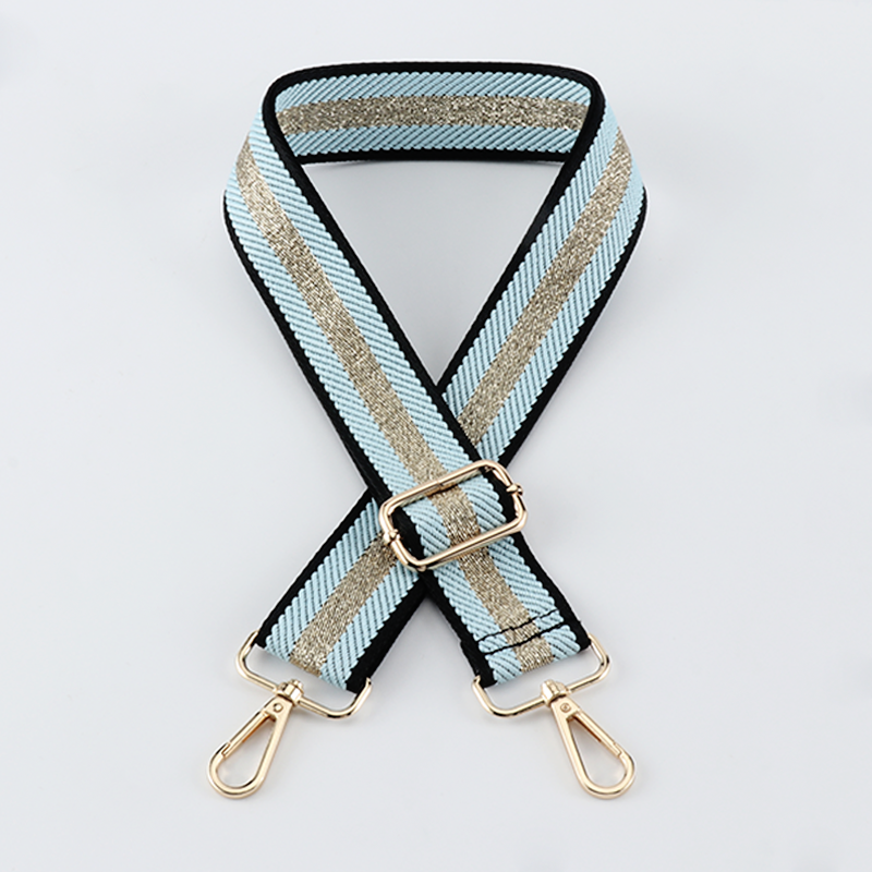 Gold Silk Sandwich Solid Color Bag Strap