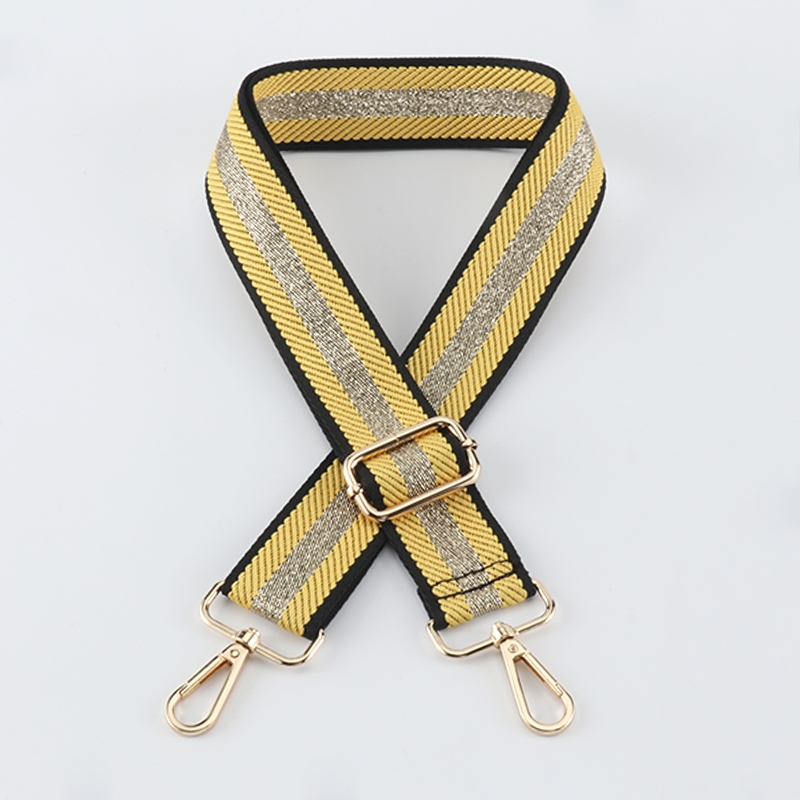 Gold Silk Sandwich Solid Color Bag Strap
