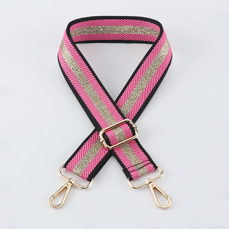 Gold Silk Sandwich Solid Color Bag Strap