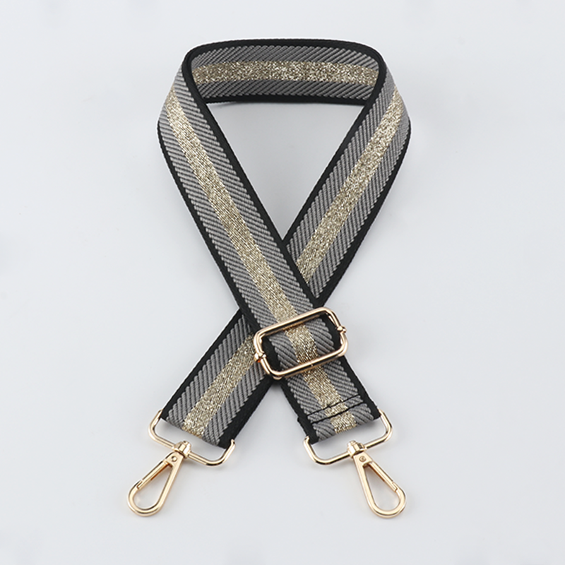 Gold Silk Sandwich Solid Color Bag Strap
