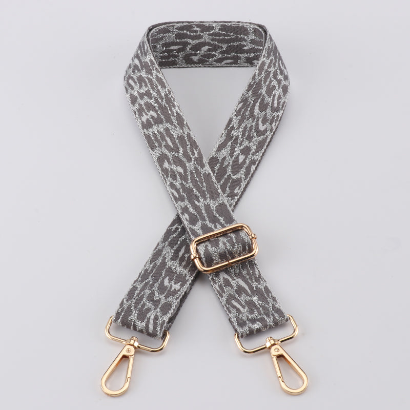 Gold Silk Leopard Bag Strap