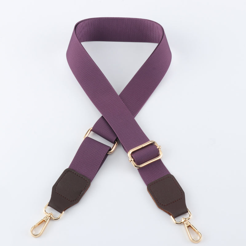 Wave Pattern Solid Color Bag Shoulder Strap