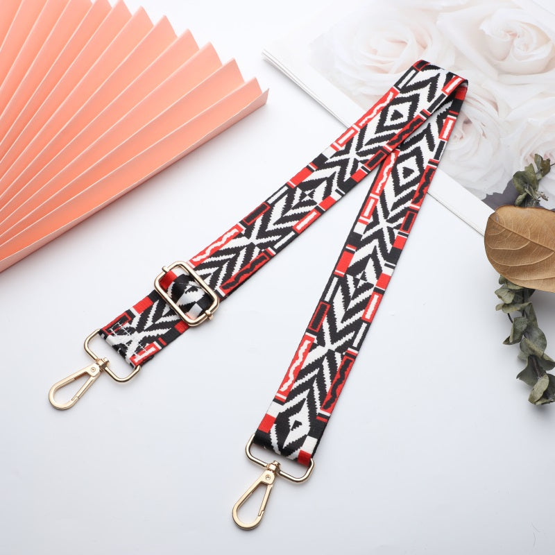 Classic Colorful Art Print Shoulder Straps