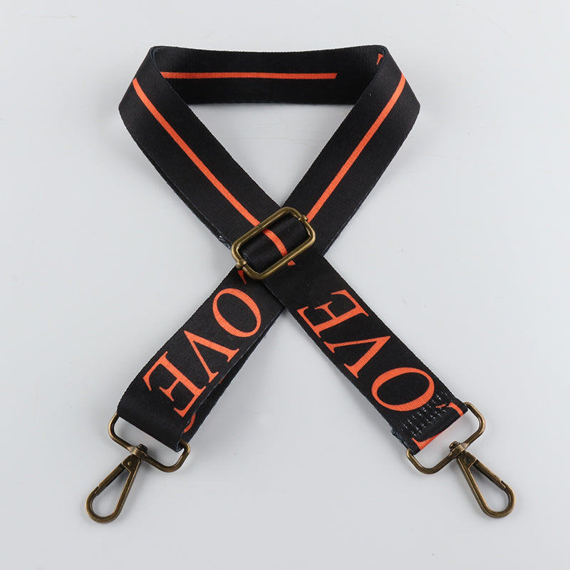 Custom LOVE Character Bronze Buckle Shoulder Straps
