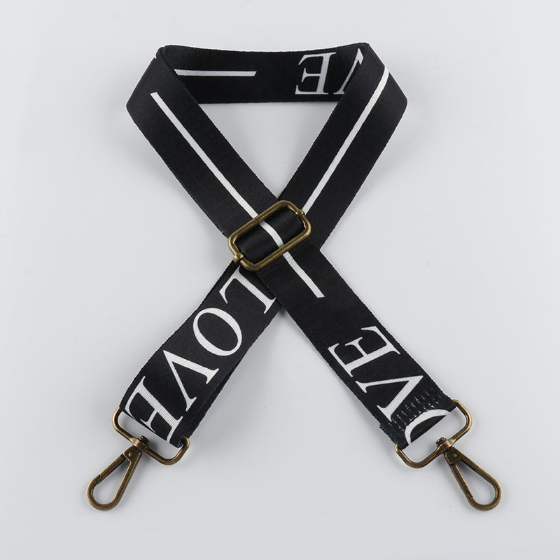 Custom LOVE Character Bronze Buckle Shoulder Straps
