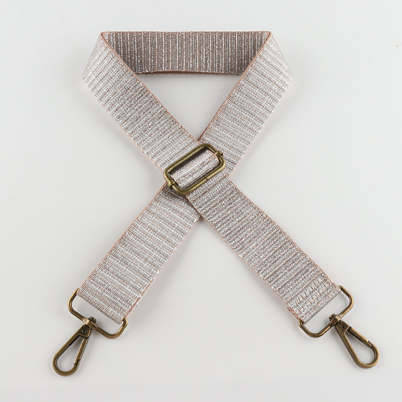 Striped Leopard Spot Bronze Buckle Shoulder Straps