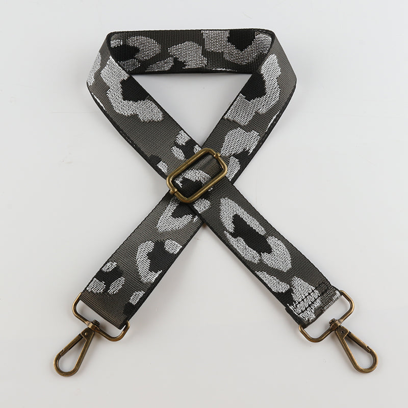 Fixed Collision Color Spot Bronze Buckle Shoulder Straps