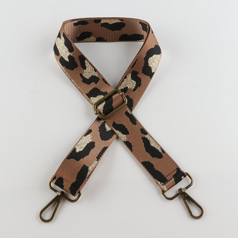 Fixed Collision Color Spot Bronze Buckle Shoulder Straps