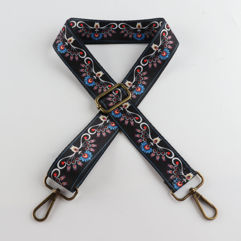 Rhombus Geometric Collision Elements Bronze Buckle Shoulder Straps