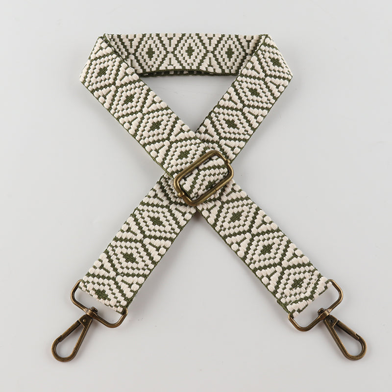 Colorful Graphics Bronze Buckle Shoulder Straps