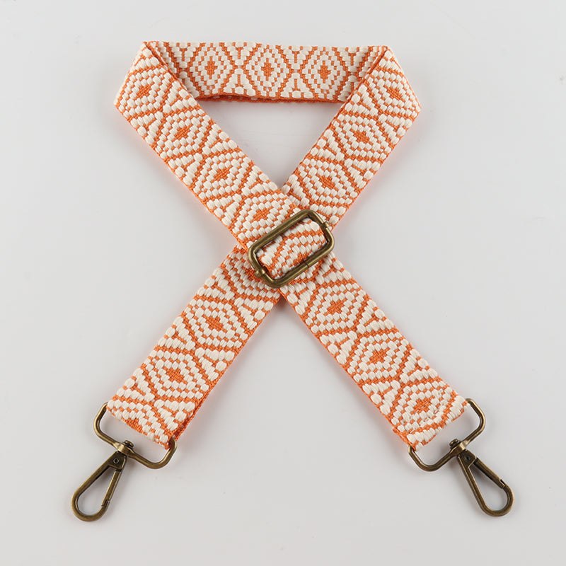 Colorful Graphics Bronze Buckle Shoulder Straps