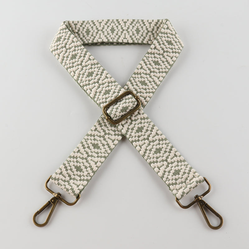 Colorful Graphics Bronze Buckle Shoulder Straps
