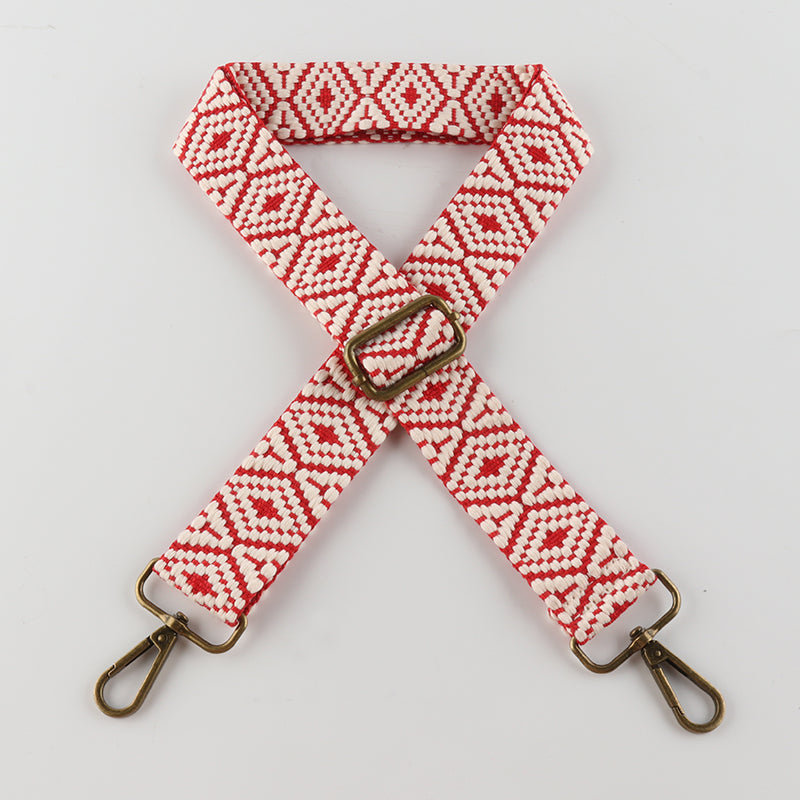 Colorful Graphics Bronze Buckle Shoulder Straps