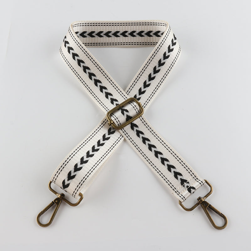 Simple Regular Arrow Pattern Bronze Buckle Shoulder Straps