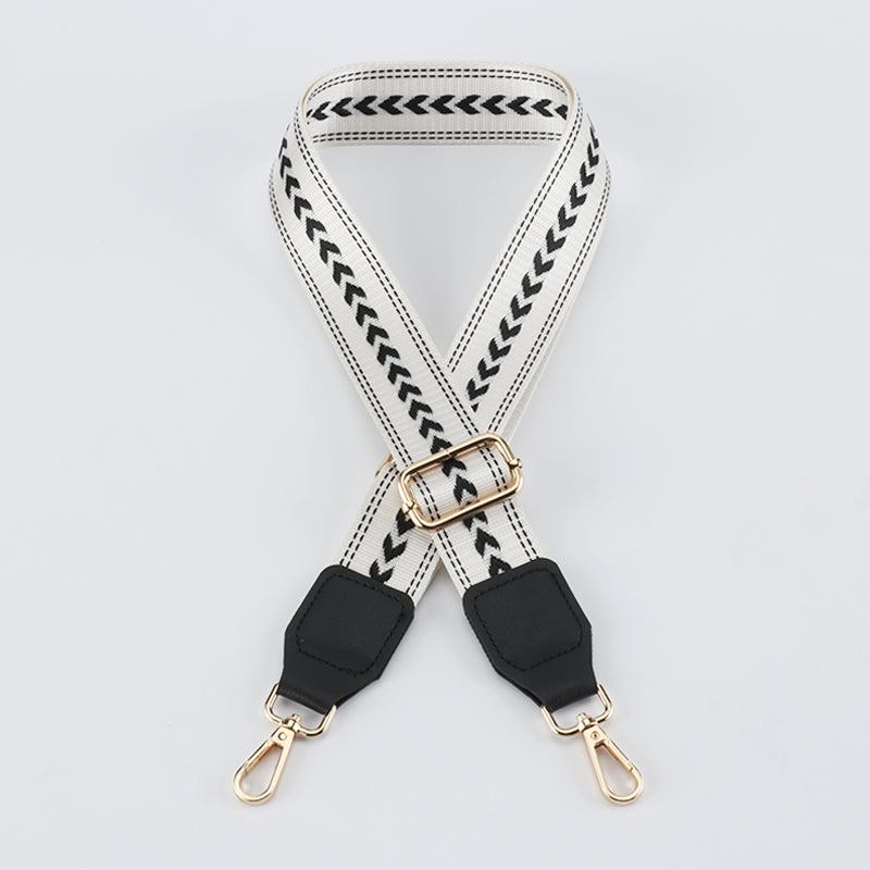 Braided Arrow Bag Strap with Leather Head