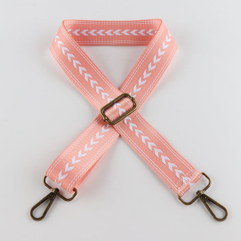 Simple Regular Arrow Pattern Bronze Buckle Shoulder Straps