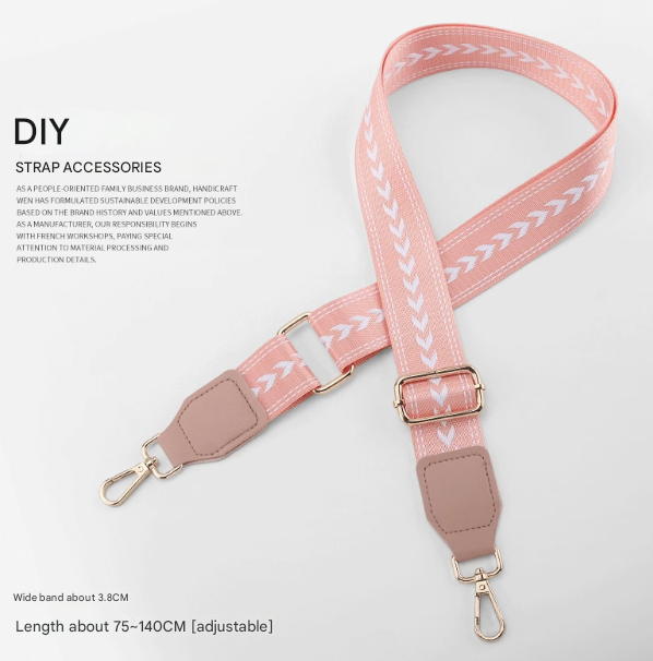 Braided Arrow Bag Strap with Leather Head