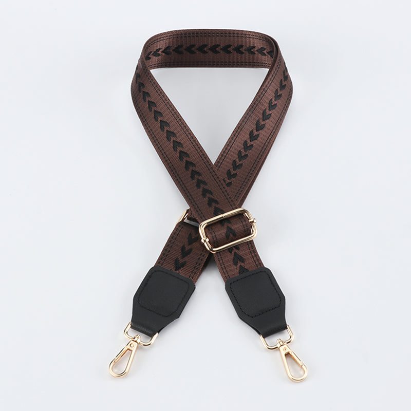 Braided Arrow Bag Strap with Leather Head