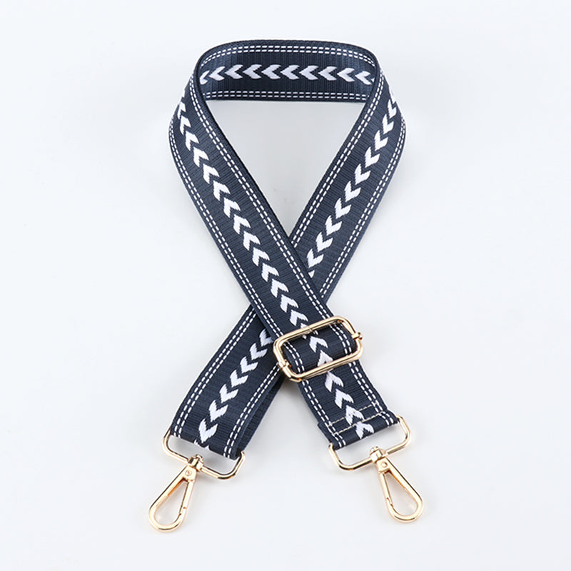 Simple Regular Arrow Pattern Versatile Color Bag Strap