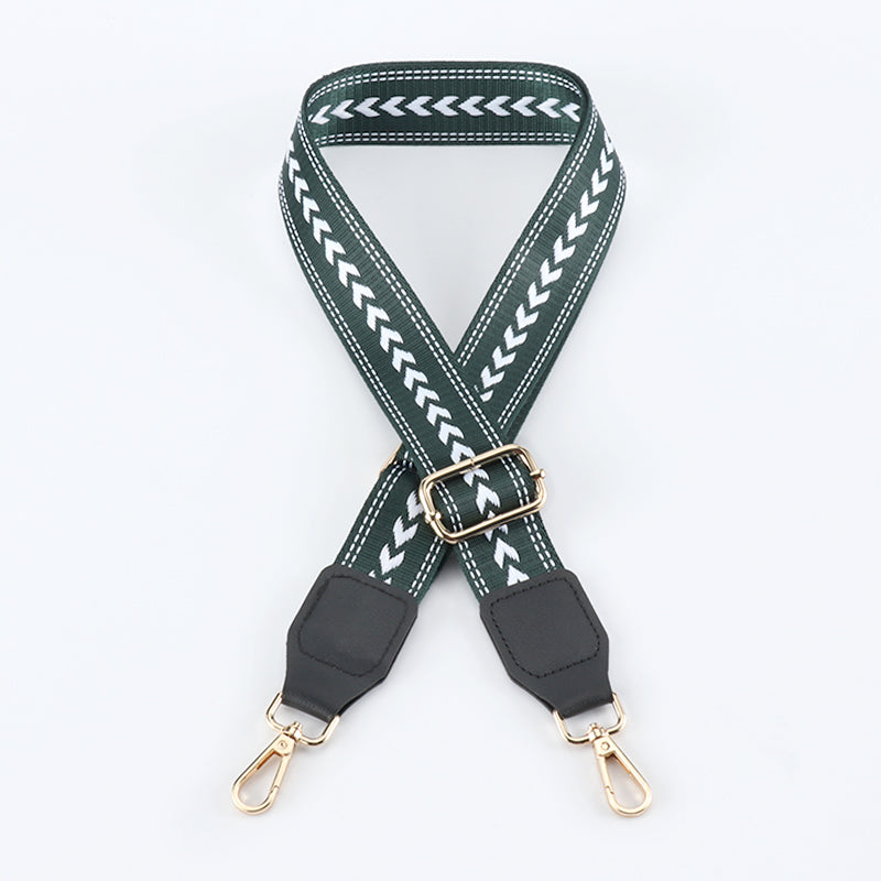 Braided Arrow Bag Strap with Leather Head