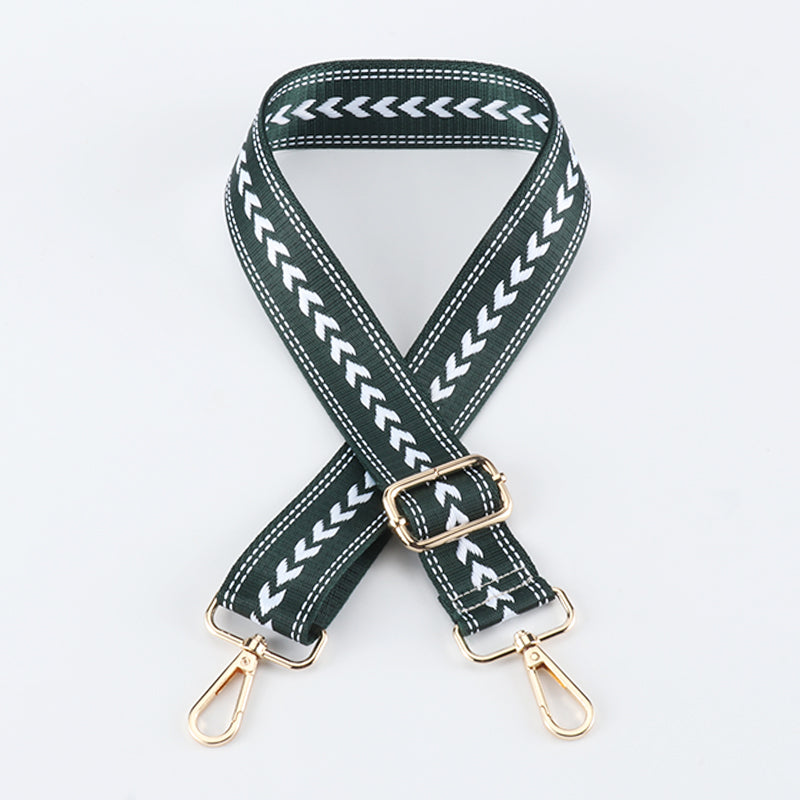 Simple Regular Arrow Pattern Versatile Color Bag Strap