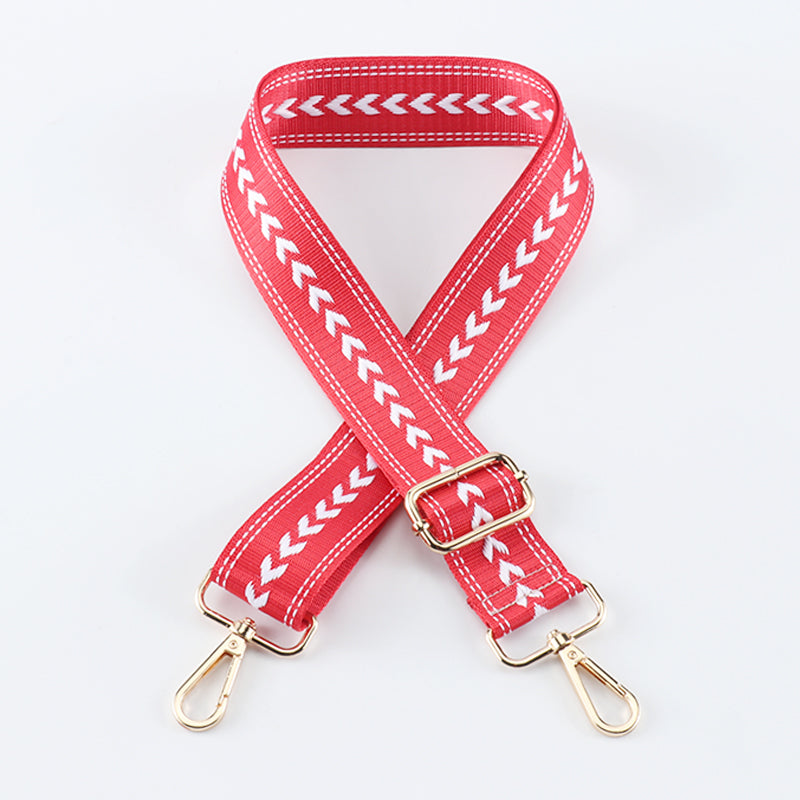 Simple Regular Arrow Pattern Versatile Color Bag Strap