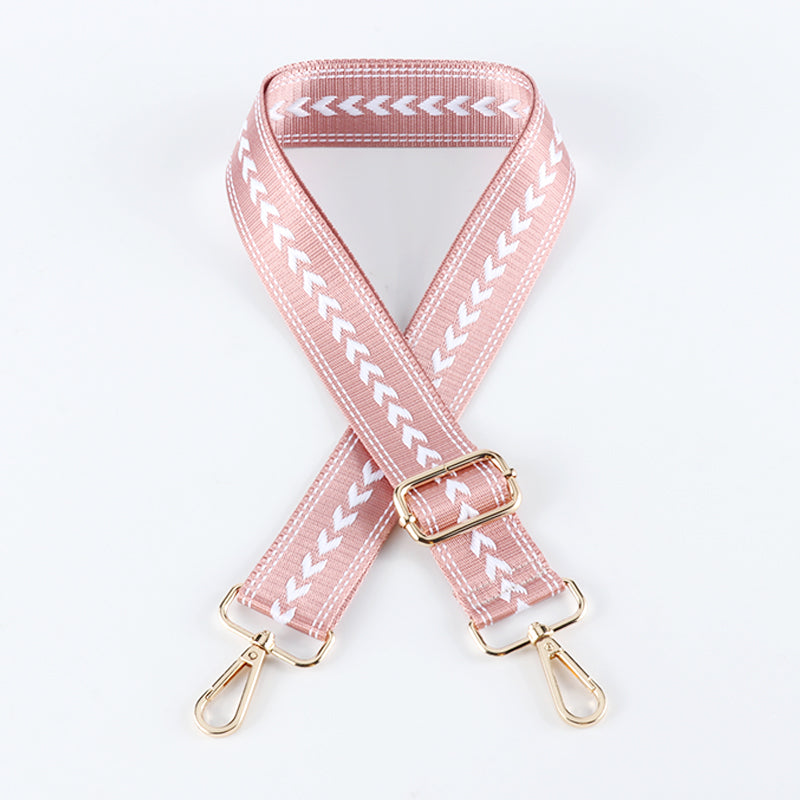 Simple Regular Arrow Pattern Versatile Color Bag Strap