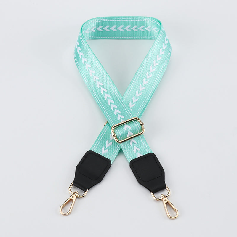 Braided Arrow Bag Strap with Leather Head