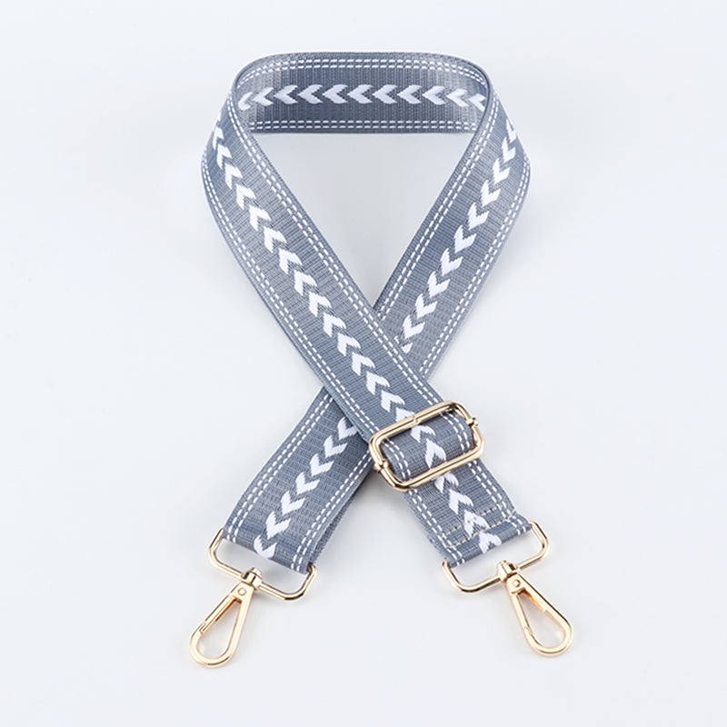 Simple Regular Arrow Pattern Versatile Color Bag Strap