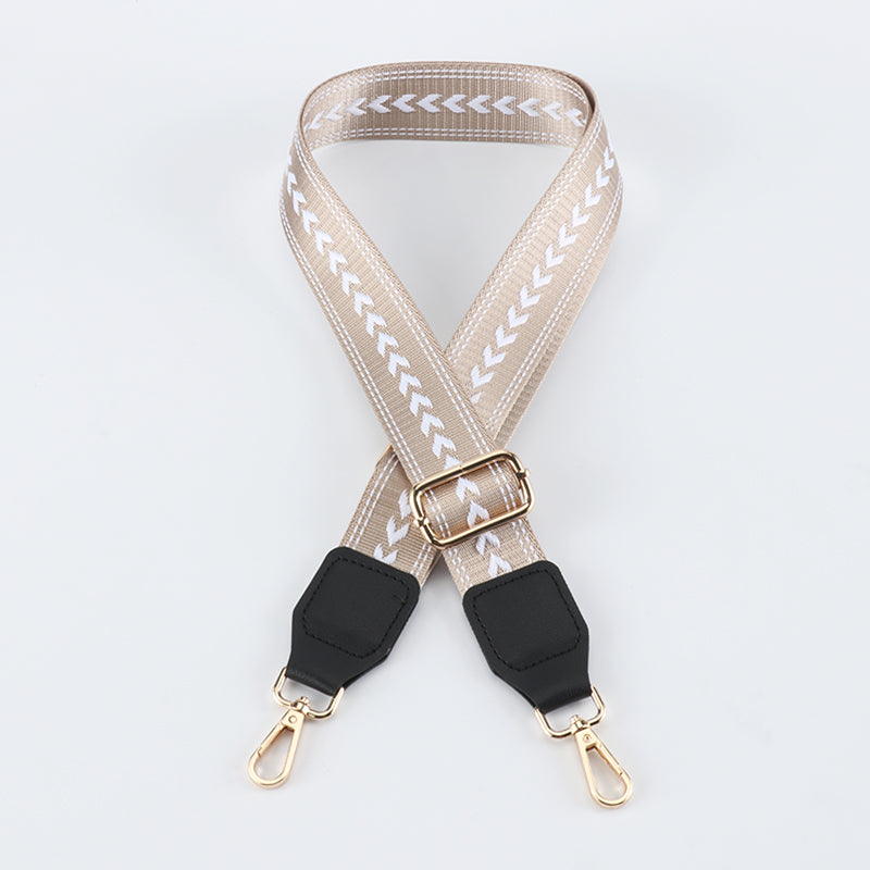 Braided Arrow Bag Strap with Leather Head