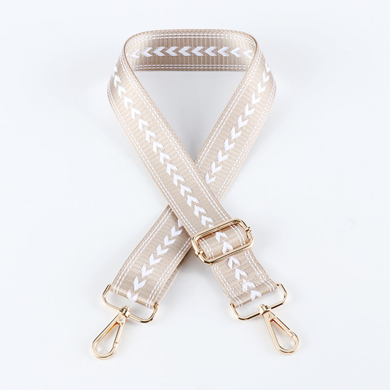Simple Regular Arrow Pattern Versatile Color Bag Strap