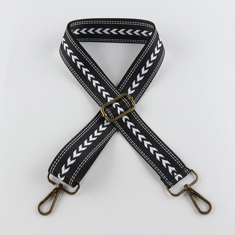 Simple Regular Arrow Pattern Bronze Buckle Shoulder Straps