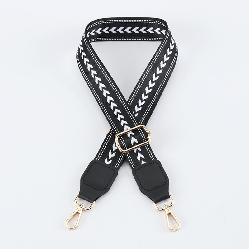 Braided Arrow Bag Strap with Leather Head