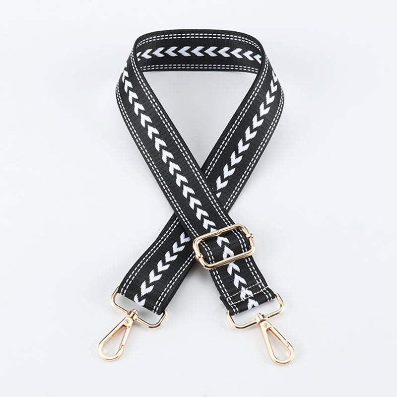 Simple Regular Arrow Pattern Versatile Color Bag Strap