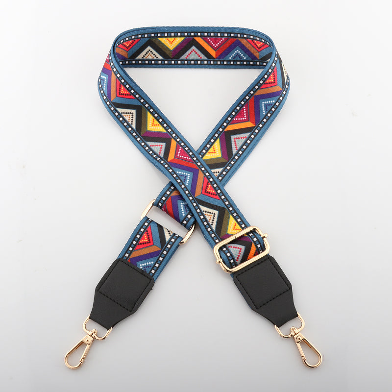 Colorful Phoenix Bag Shoulder Strap with Leather Head