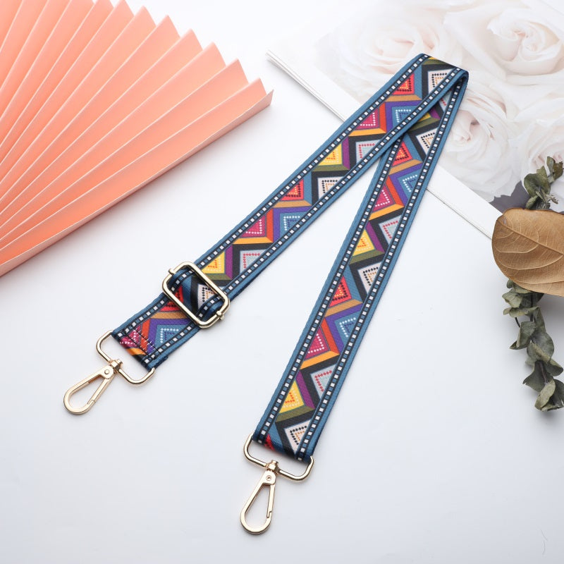Classic Colorful Art Print Shoulder Straps