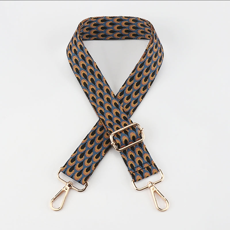 Colorful Peacock Pattern Shoulder Bag Straps